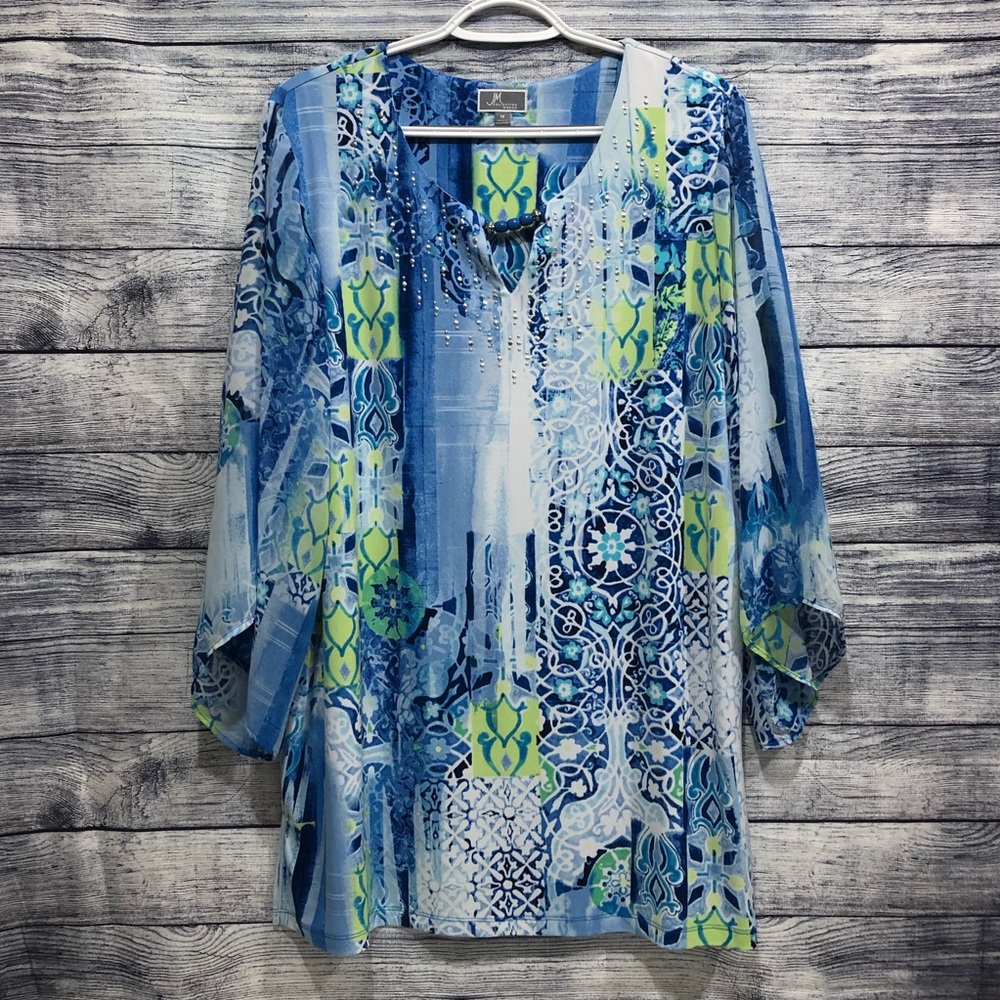 JM collection beaded blouse